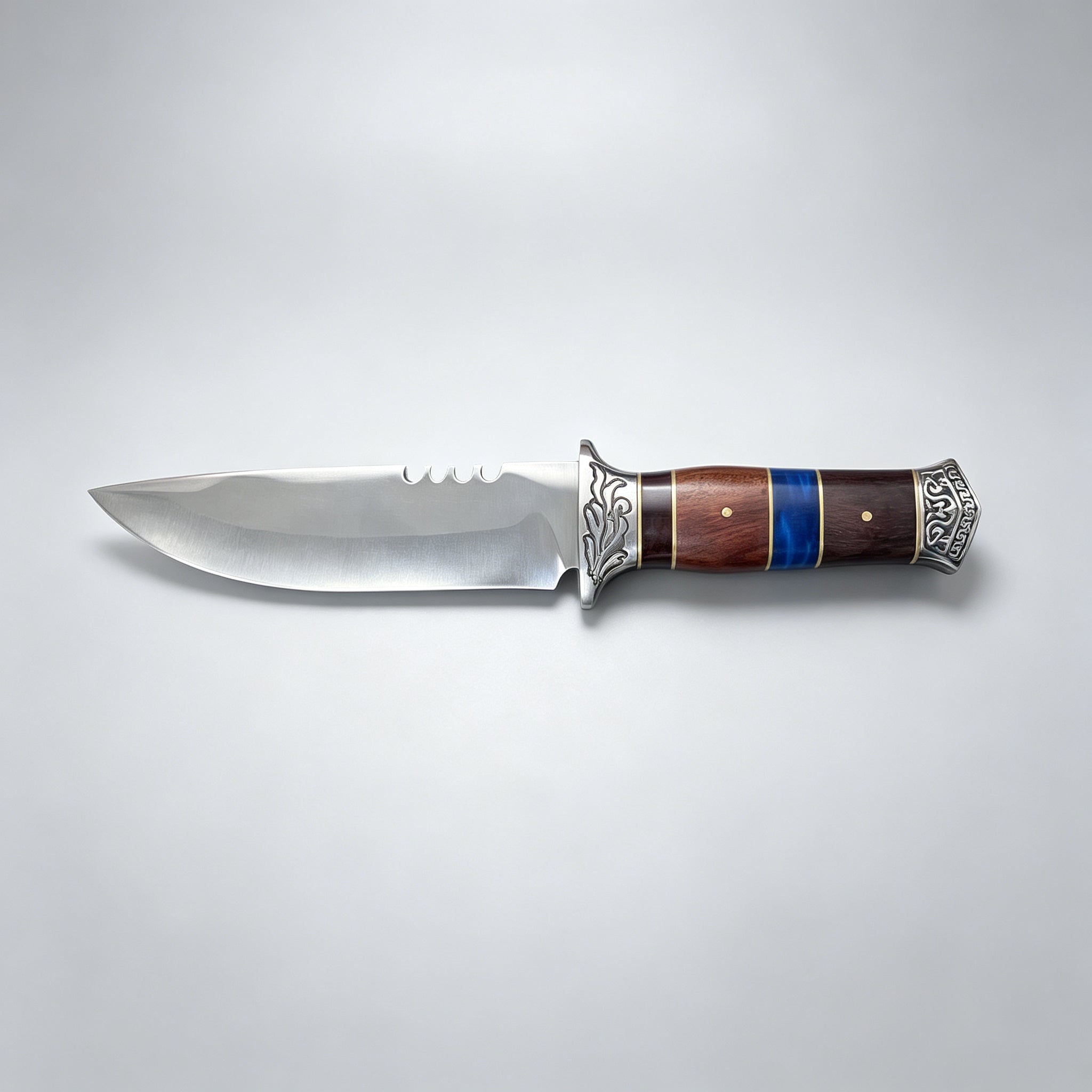 J20 Fixed Blade Outdoor Knife - 3R13 Stainless Steel Wood G10 Handle 320mm
