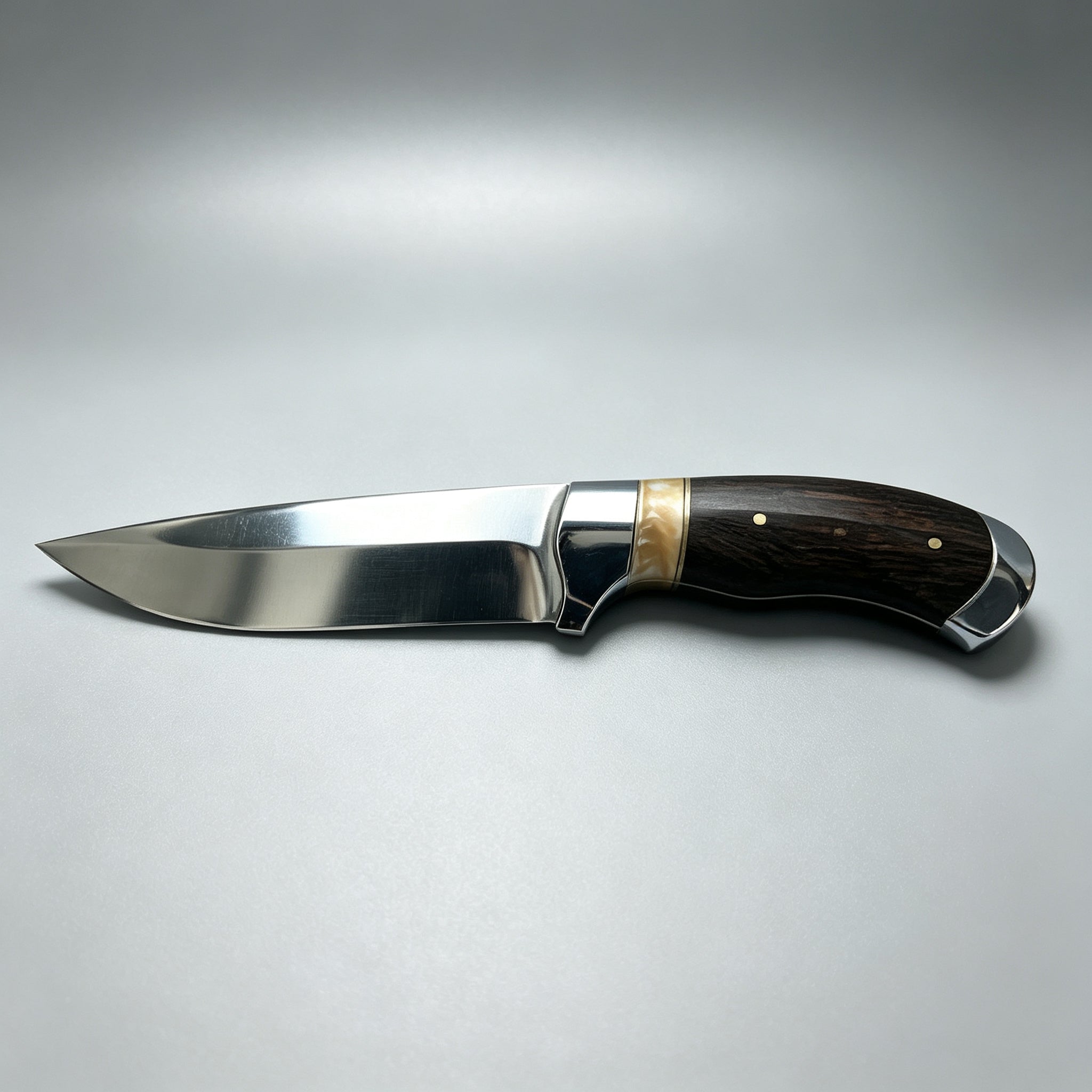 J17 Fixed Blade Outdoor Knife - 3R13 Stainless Steel Resin Wood Handle 315mm
