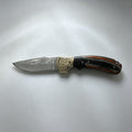 T-01 Folding Knife – Damascus, Wooden Handle