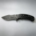 PH03 Folding Knife – Wolf Etch, Wood Inlay
