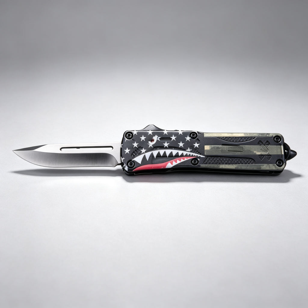 F139 Folding Knife Double-Edge Serrated – 170mm · 227g