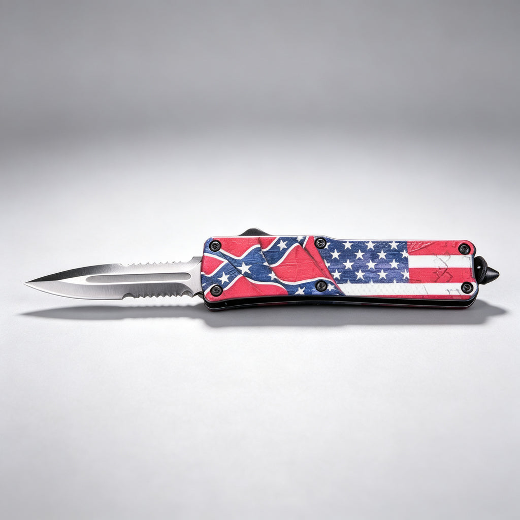 F145-4 Folding Knife Double-Edge Serrated – 170mm · 210g