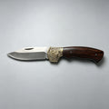T-04 Folding Knife – 9Cr13, Copper & Wood