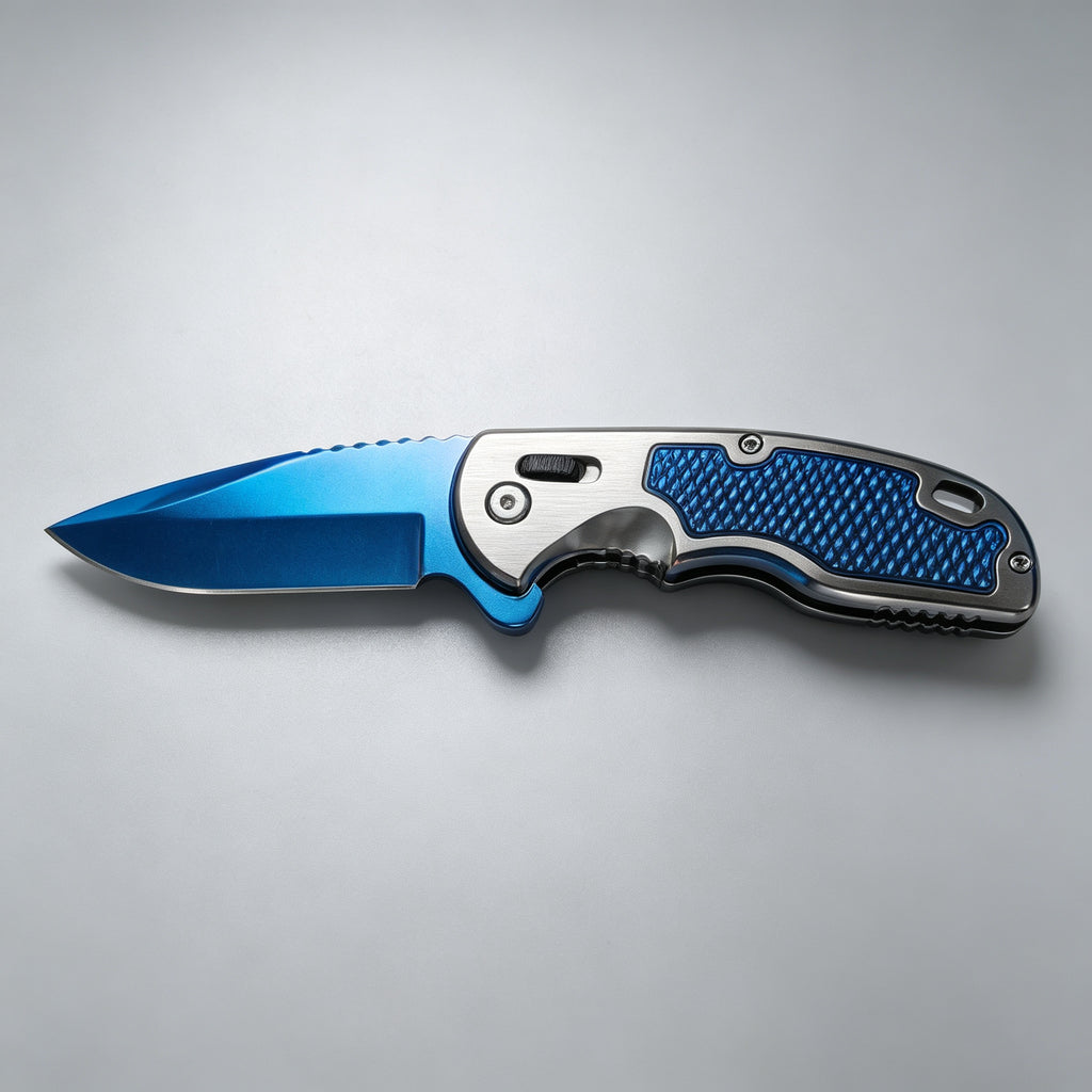 PH06 Folding Knife – Blue Titanium