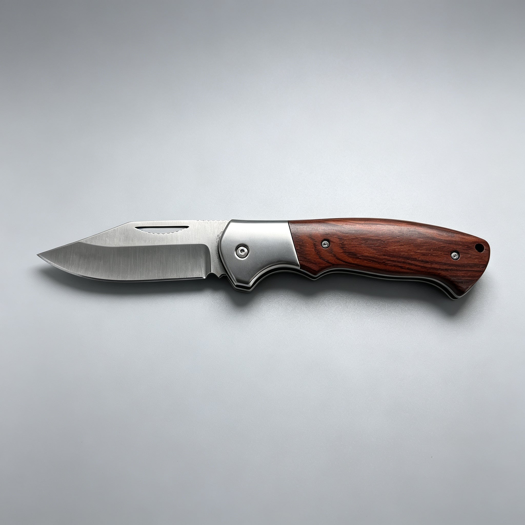 T-08 Folding Knife – 5Cr13, Steel & Wood