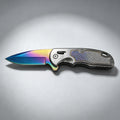 PH07 Folding Knife – Rainbow Titanium