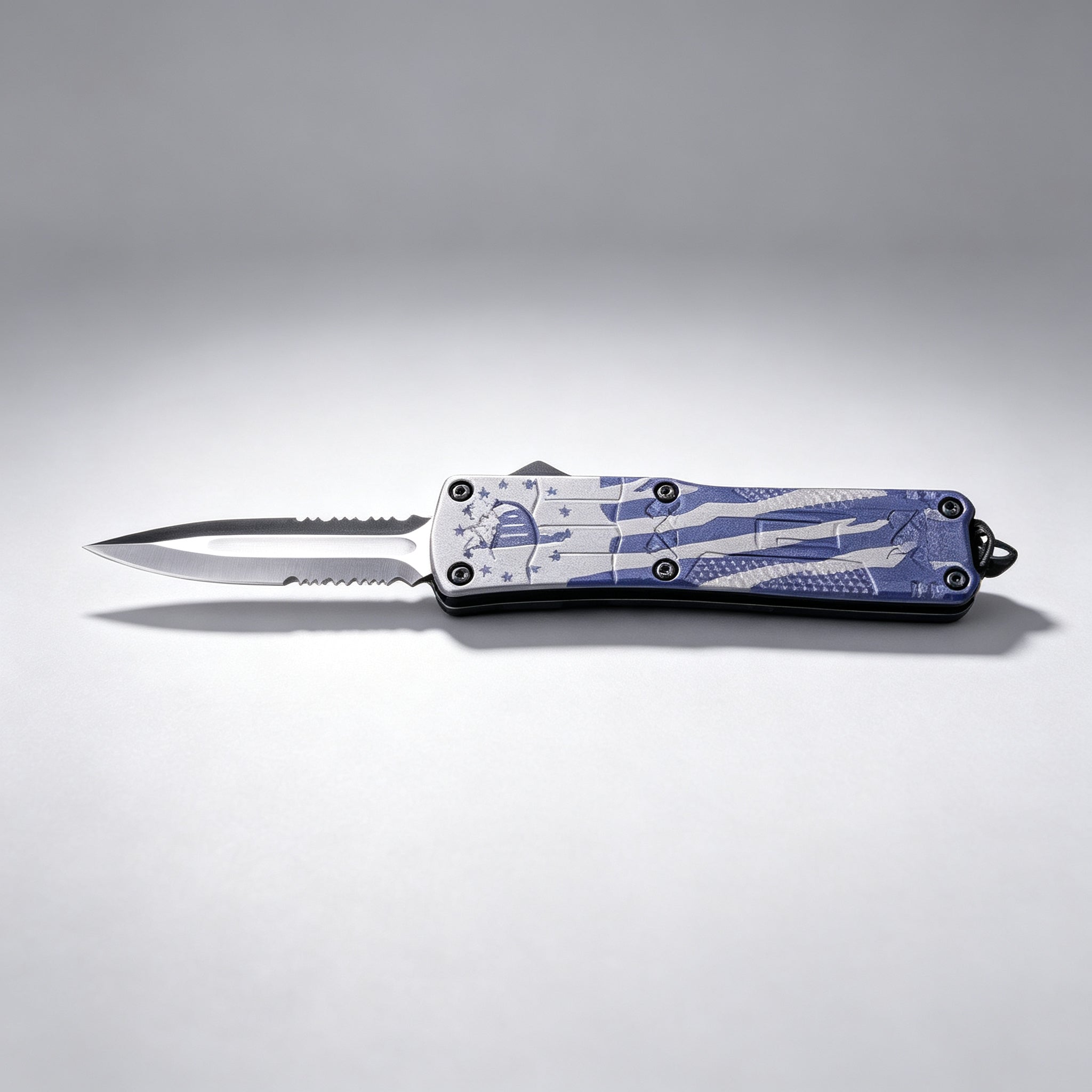 F145-7 Folding Knife Double-Edge Serrated – 170mm · 210g