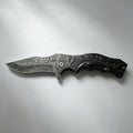 PH03-1 Folding Knife – Eagle Etch, Wood Inlay