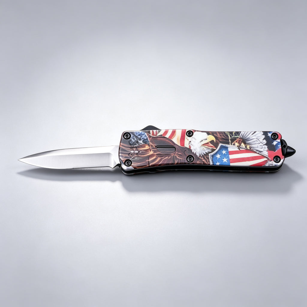 F145-1 Folding Knife Double-Edge Serrated – 170mm · 210g