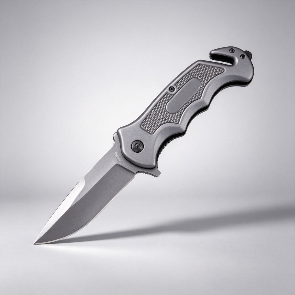 F158 Folding Knife Double-Edge Serrated – 207mm · 258g