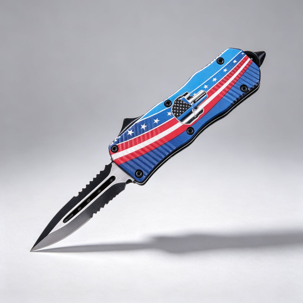 F146-4-1 Folding Knife Double-Edge Serrated – 170mm · 210g
