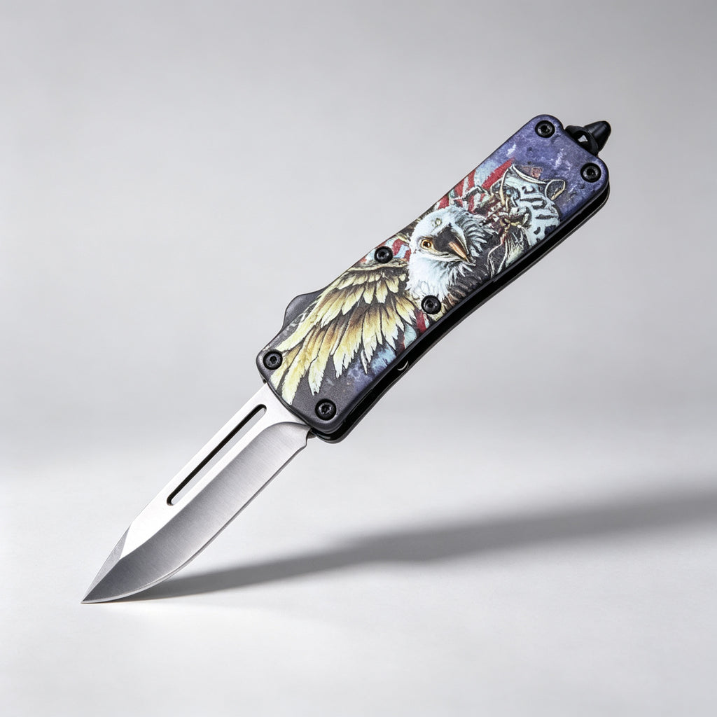 F145-2 Folding Knife Double-Edge Serrated – 170mm · 210g