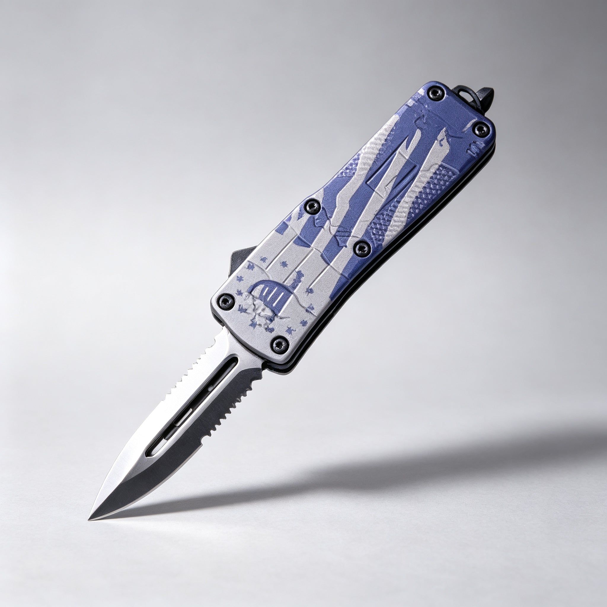 F145-7 Folding Knife Double-Edge Serrated – 170mm · 210g