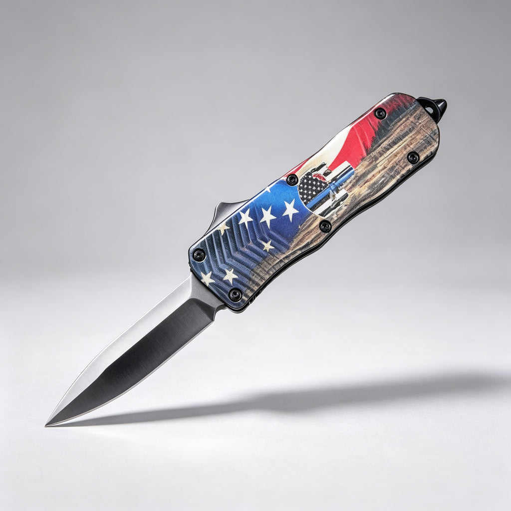 F145-9 Folding Knife Double-Edge Serrated – 170mm · 210g
