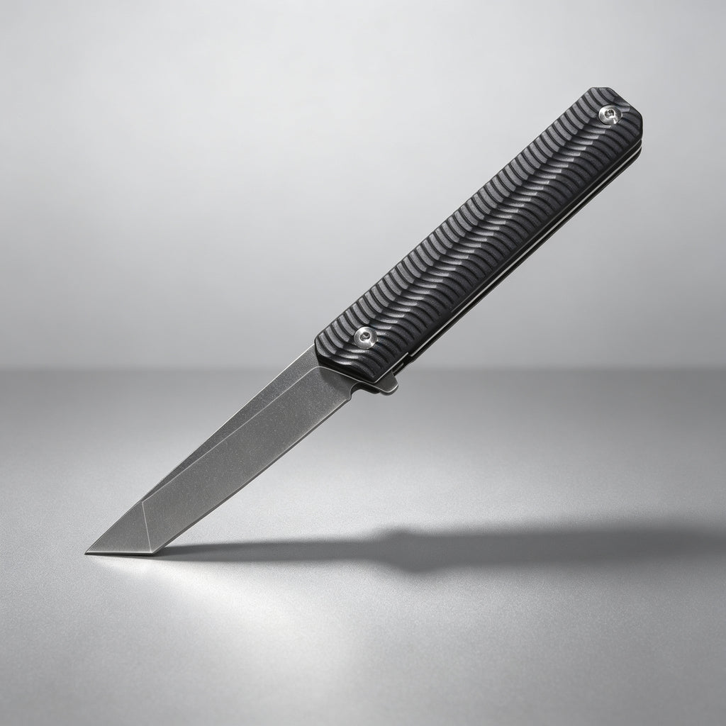 F220 Bearing Folding Knife Black Handle – 226mm · 162g