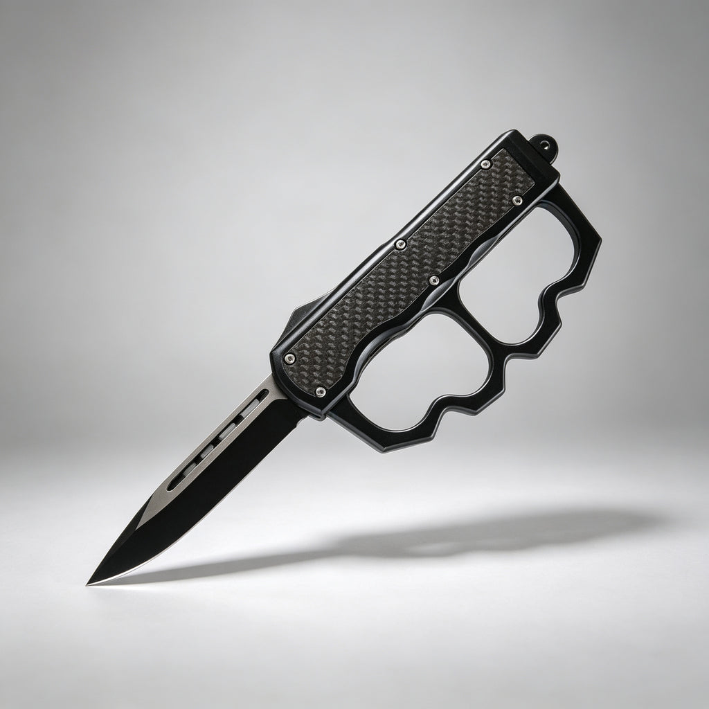 F138 Folding Knife Double-Edge Serrated – 170mm · 199g