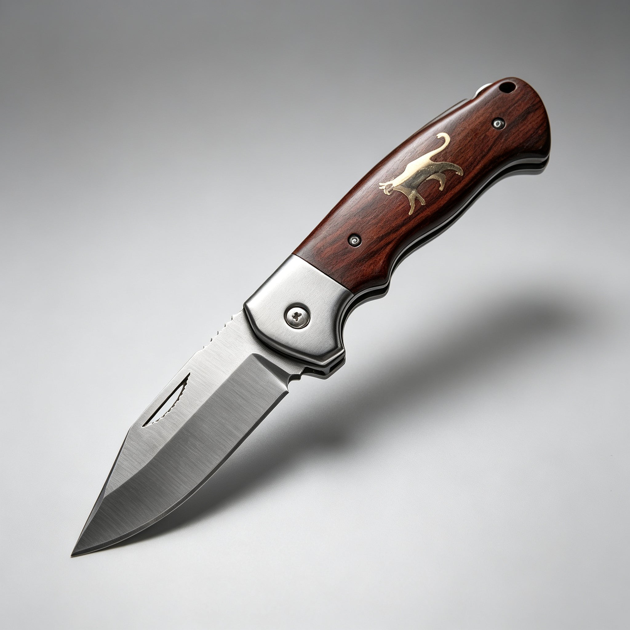 T-08 Folding Knife – 5Cr13, Steel & Wood