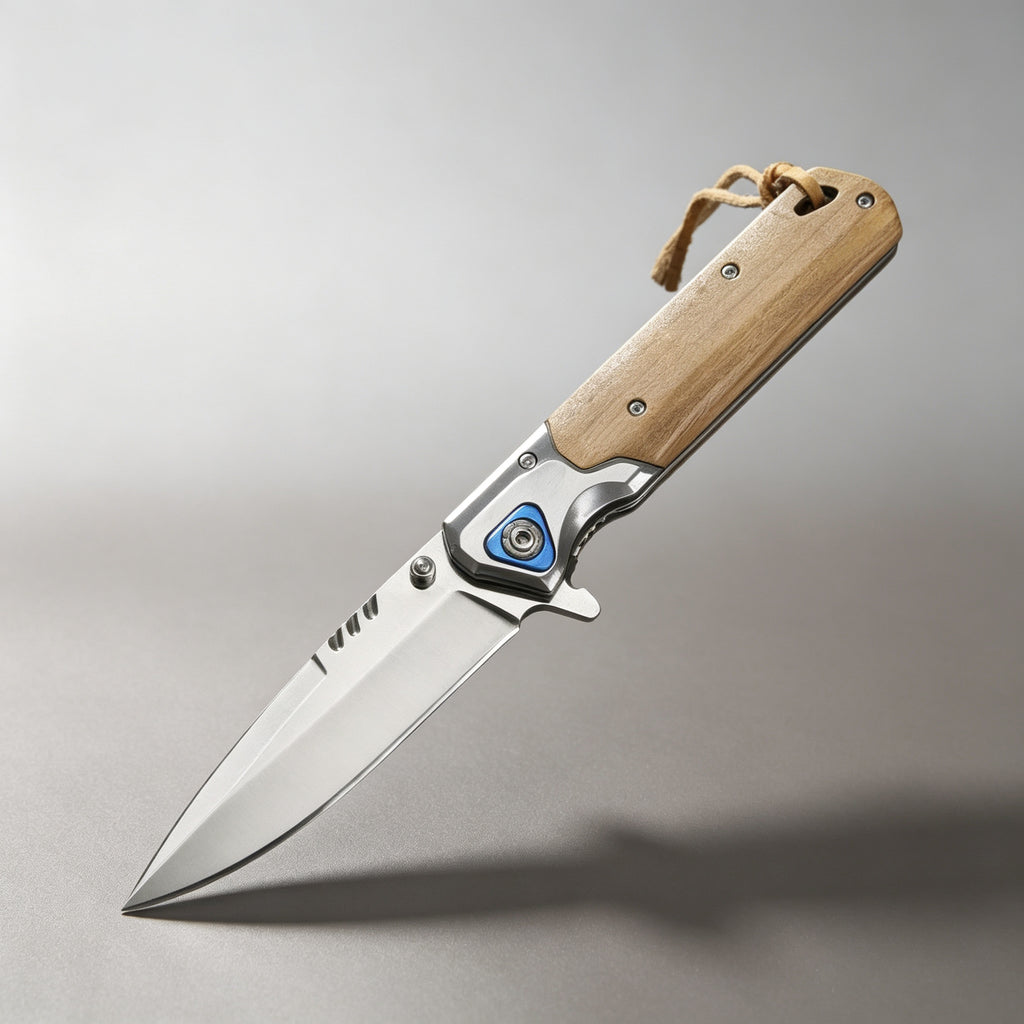 F213 Bearing Folding Knife Black Handle – 200mm · 142g