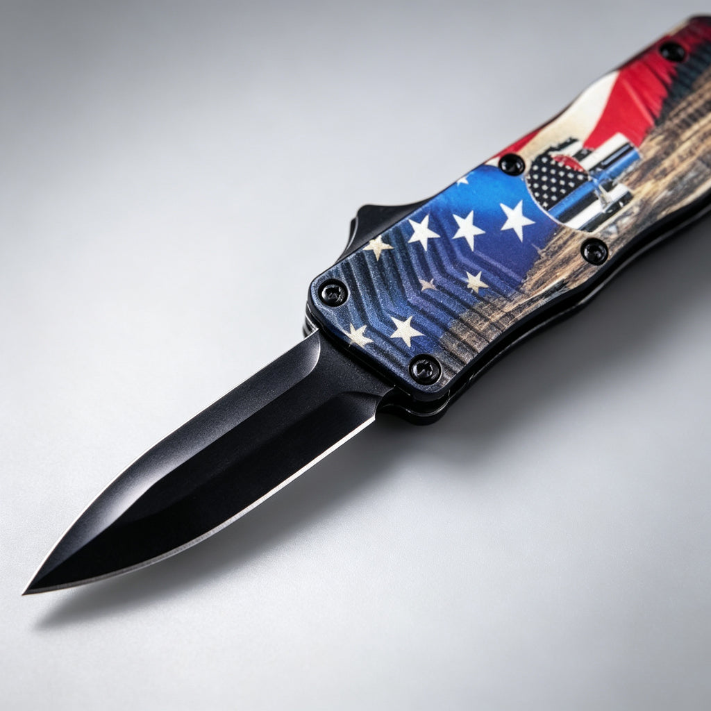 F145-9 Folding Knife Double-Edge Serrated – 170mm · 210g