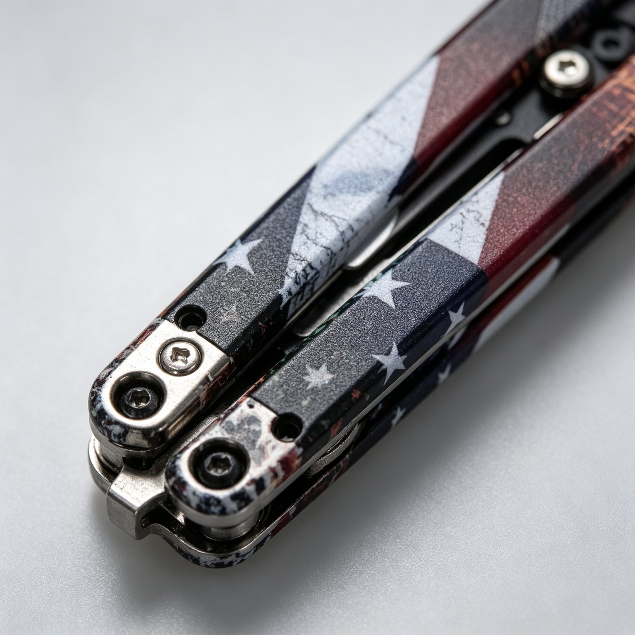 PH02-2 Butterfly Knife – USA Flag