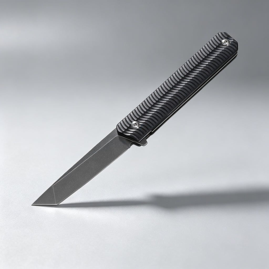 F220 Bearing Folding Knife Black Handle – 226mm · 162g