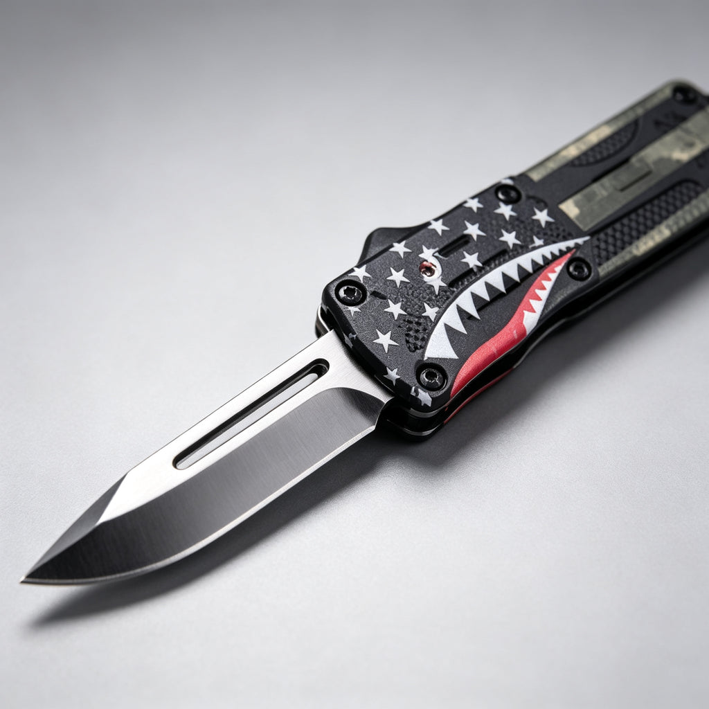 F139 Folding Knife Double-Edge Serrated – 170mm · 227g
