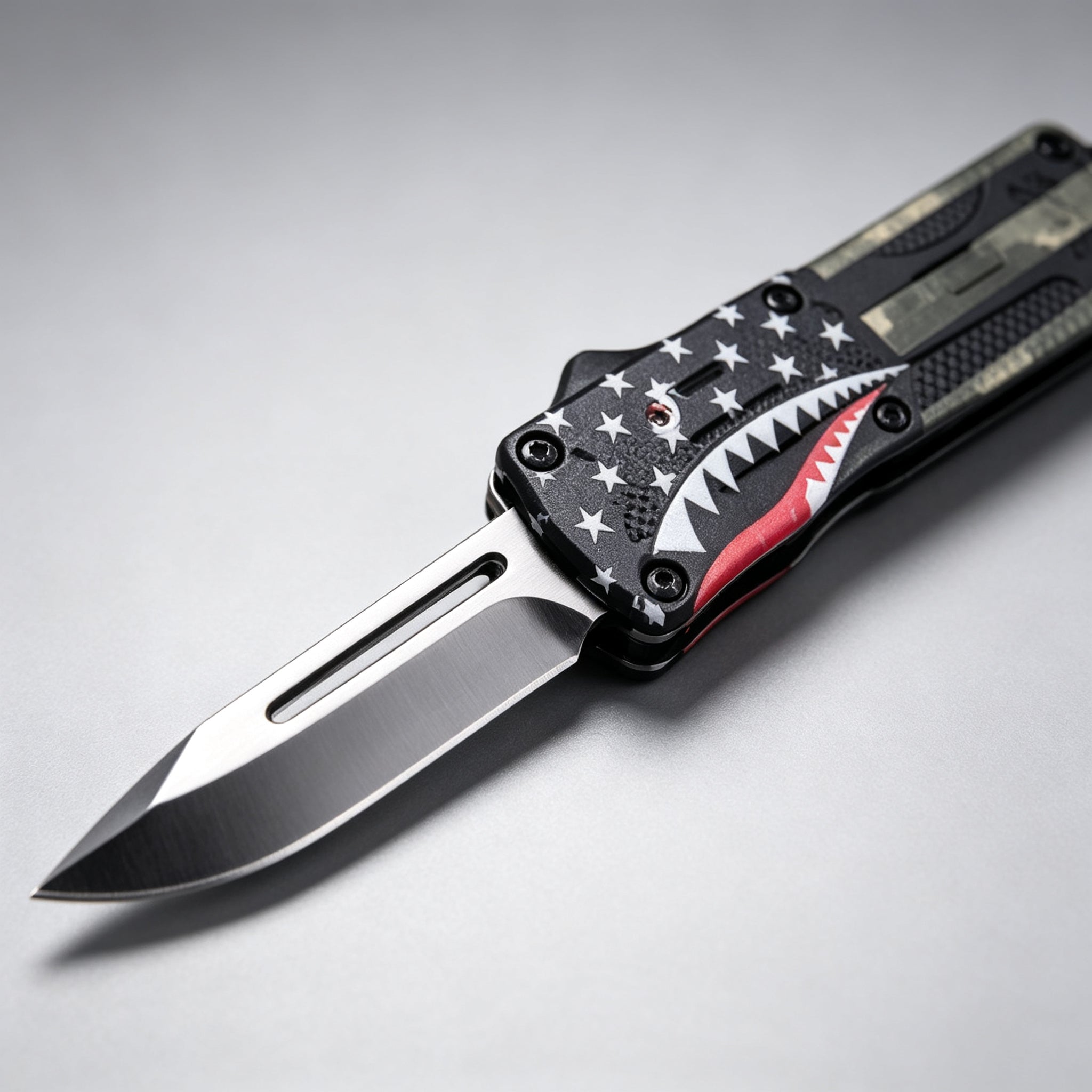 F139 Folding Knife Double-Edge Serrated – 170mm · 227g