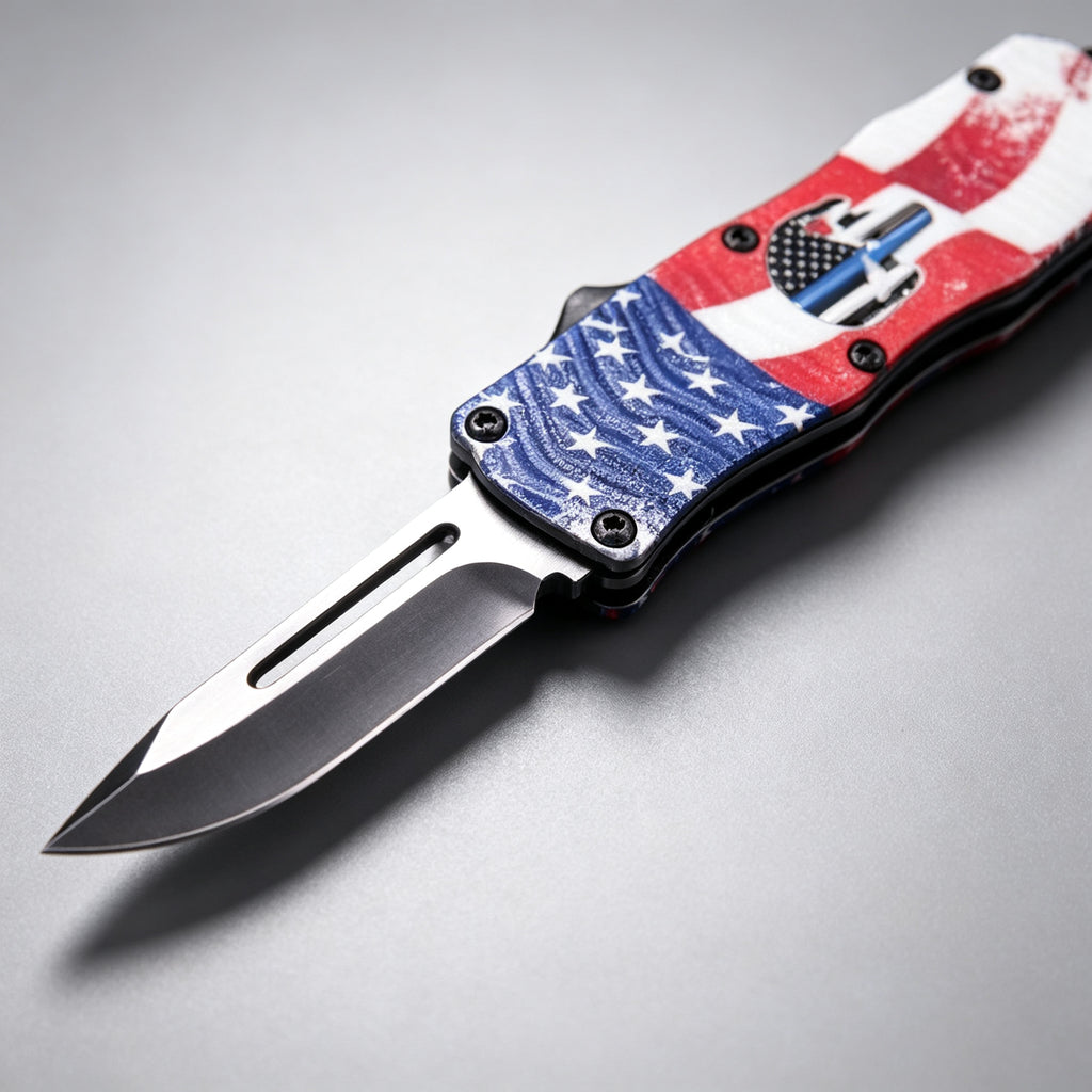 F146 Folding Knife Double-Edge Serrated – 170mm · 210g