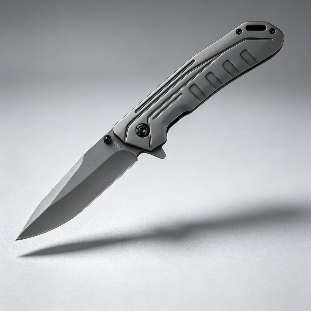 F220 Bearing Folding Knife Black & White Handle – 226mm · 162g